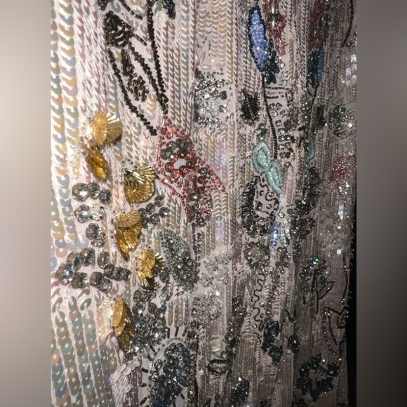 Mac Duggal 93535 NWT Evening Sequin/Beaded Floral Midi - Picture 14 of 16